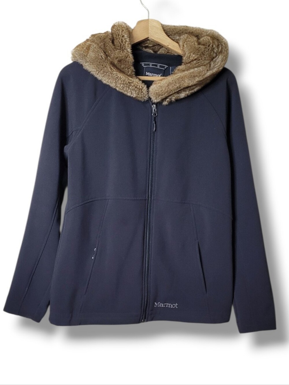 Marmot Furlong Faux Fur Hooded Jacket Large Coat